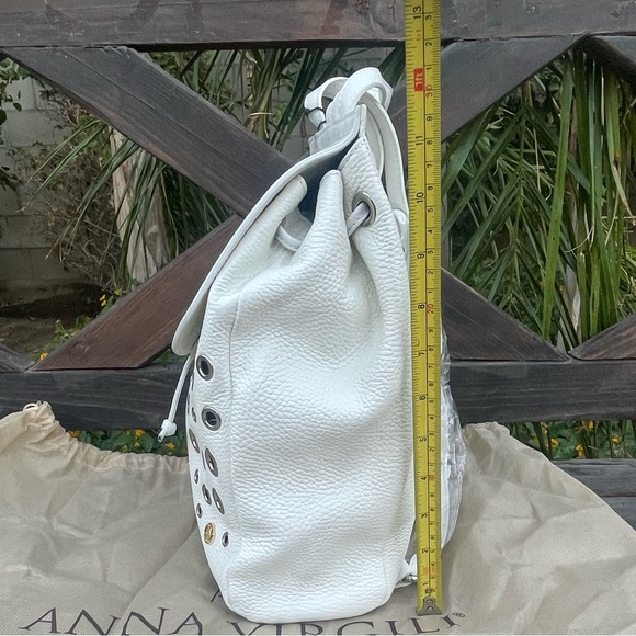Anna Virgili White Leather Backpack - Picture 6 of 12